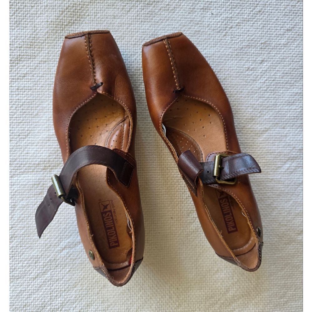 Pikolinos Gandia Brown Leather Women's Shoes Sold At Anthropologie